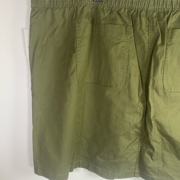 Croft & Barrow Olive Green Drawstring Mini Skirt NWT Size 4X - Picture 6 of 10